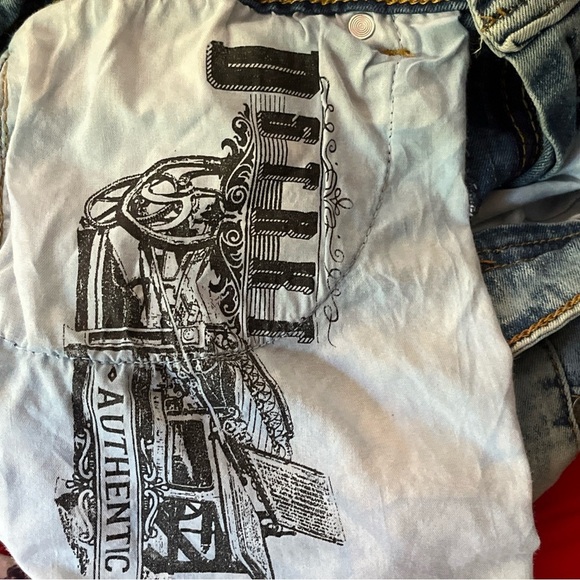 DSTRKT Men's Cream Blue Stretch Street Wear Distressed Denim Jeans Sz 30x32 - Picture 10 of 11